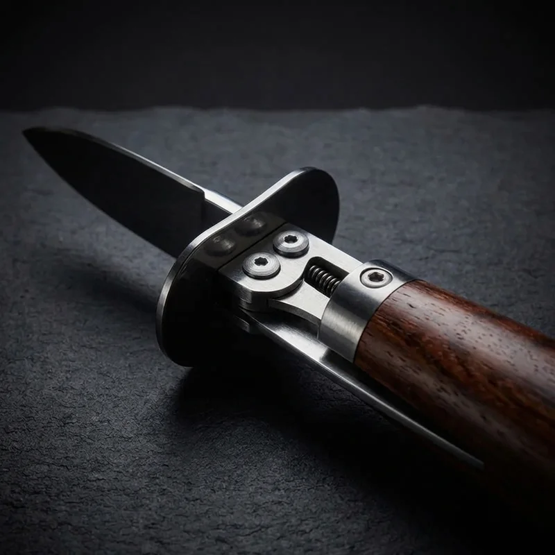 Déglon — Professional Oyster Knife Rosewood Handle with Guard - 4