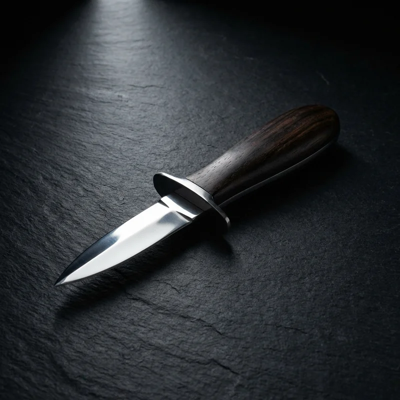 Toadfish Elite — Oyster Knife Ebony Wood Handle - 1