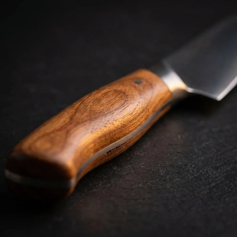 Robert Herder K2 — Carbon Steel Paring Knife Plum Wood Handle - 3