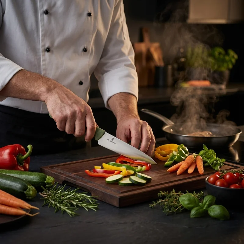 Victorinox Swiss Modern — Paring Knife Stainless Steel 10cm Sage Handle - 5