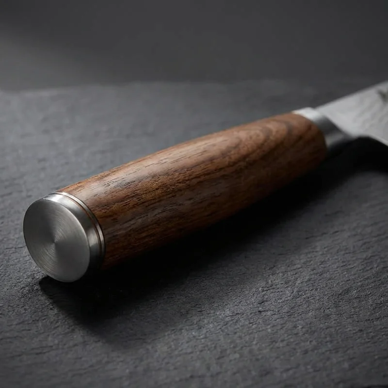 Shun Premier — VG-MAX Damascus Paring Knife 10cm Walnut PakkaWood Handle - 3