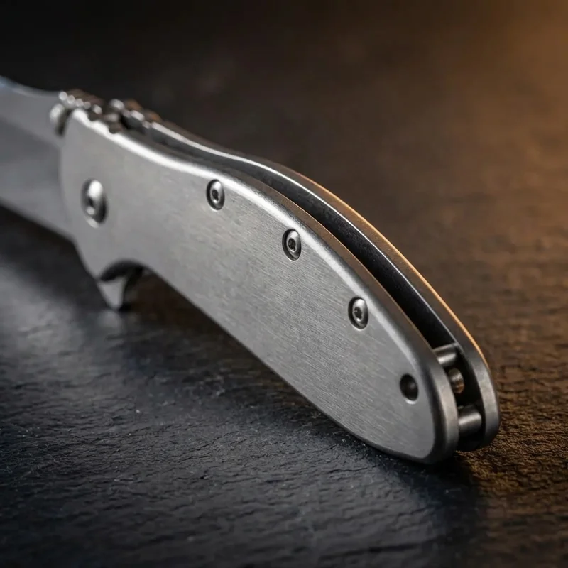 Kershaw 1660 — Leek Sandvik 14C28N Pocket Knife Stainless Steel Frame - 3