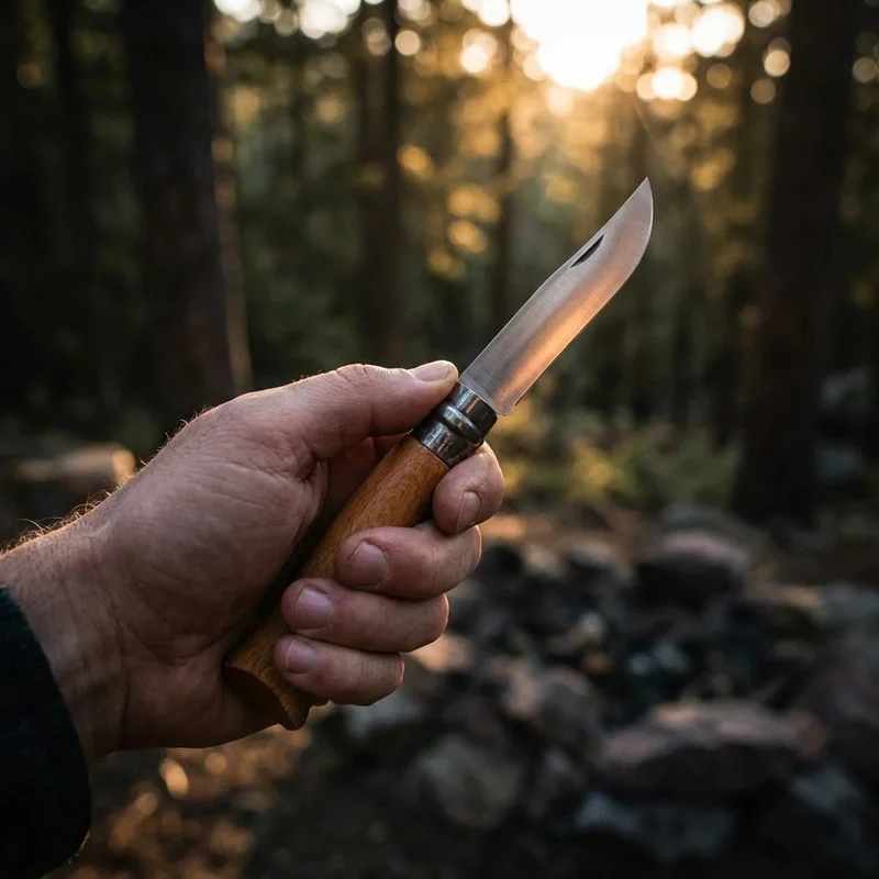 Opinel N°10 — Folding Pruning Knife Carbon Steel Beech Handle - 5