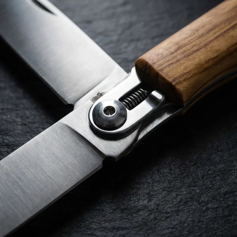 Tina 685 — Budding Pruning Knife Olive Wood Handle - 4