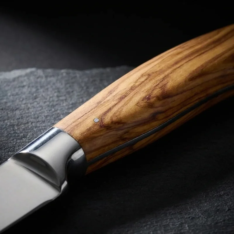 Laguiole en Aubrac — Forged Steak Knife Olive Wood Handle - 3