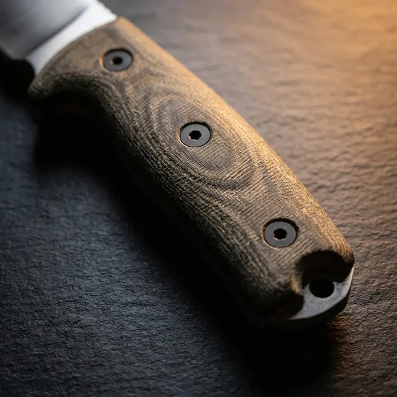 ESEE 6P — 1095 Carbon Steel Survival Knife Micarta Handle - 3