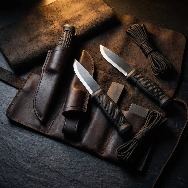 Mora Garberg — Carbon Steel Full-Tang Survival Knife Leather Sheath - 6