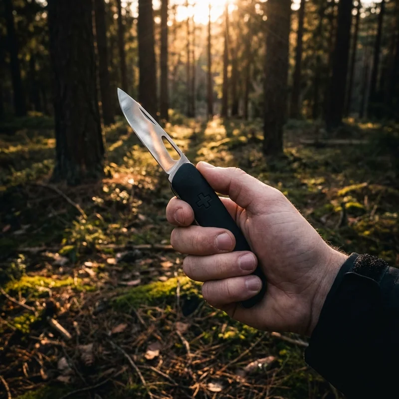 Swiza D01 AllBlack — Swiss Pocket Knife 6-Function Stealth Handle - 5