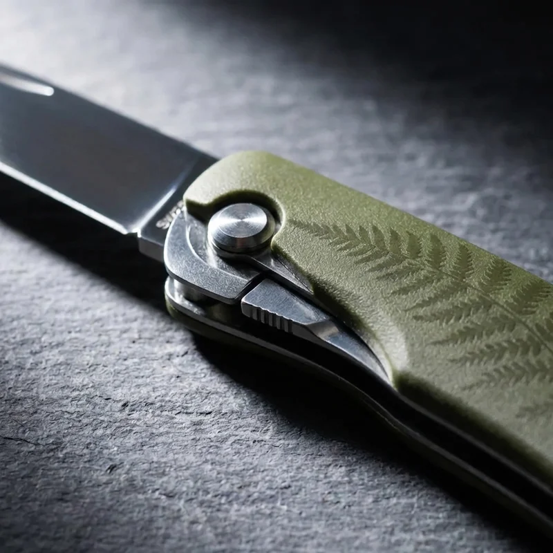 Swiza D04 — Swiss Pocket Knife 11-Function Olive Fern Edition Handle - 4