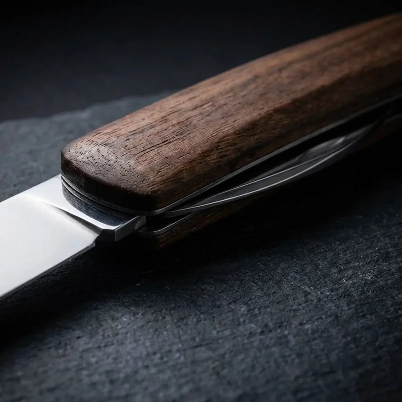 Swiza D05 — Swiss Pocket Knife 12-Function Walnut Wood Handle - 4