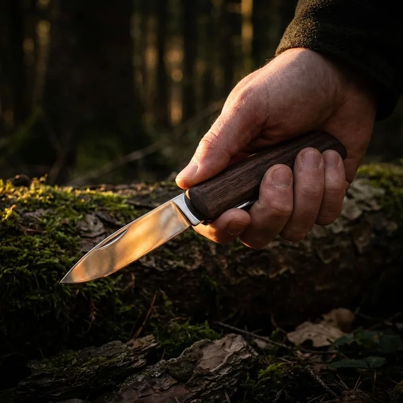 Swiza D05 — Swiss Pocket Knife 12-Function Walnut Wood Handle - 5