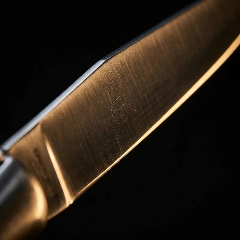 Laguiole en Aubrac — Premium Table Knife Sandvik Steel Olive Wood Handle - 2