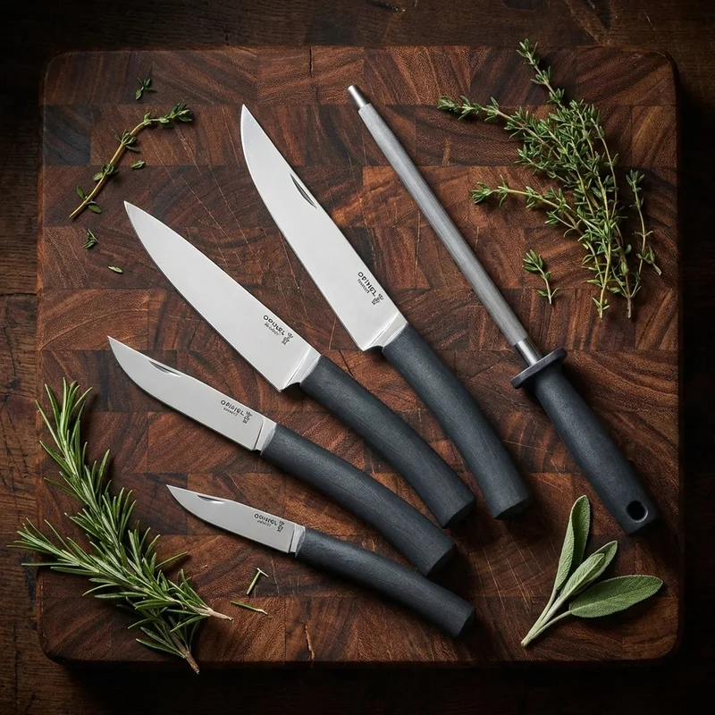 Opinel Bon Appetit — Table Knife Stainless Steel Anthracite Polymer Handle - 6