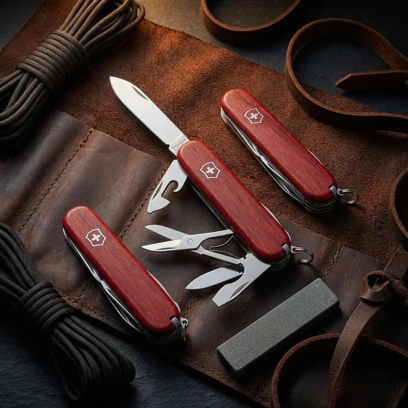 Victorinox Compact — Swiss Army Knife 15-Function EDC Red Handle - 6