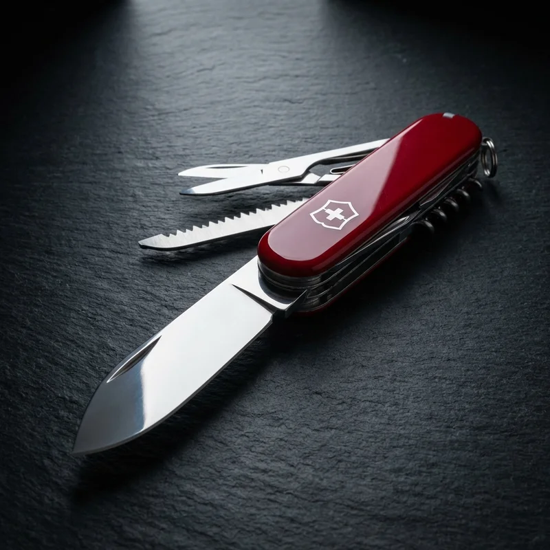 Victorinox Huntsman — Swiss Army Knife 15-Function Red Cellidor Handle - 1