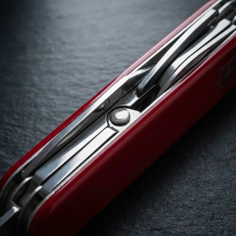 Victorinox Huntsman — Swiss Army Knife 15-Function Red Cellidor Handle - 4