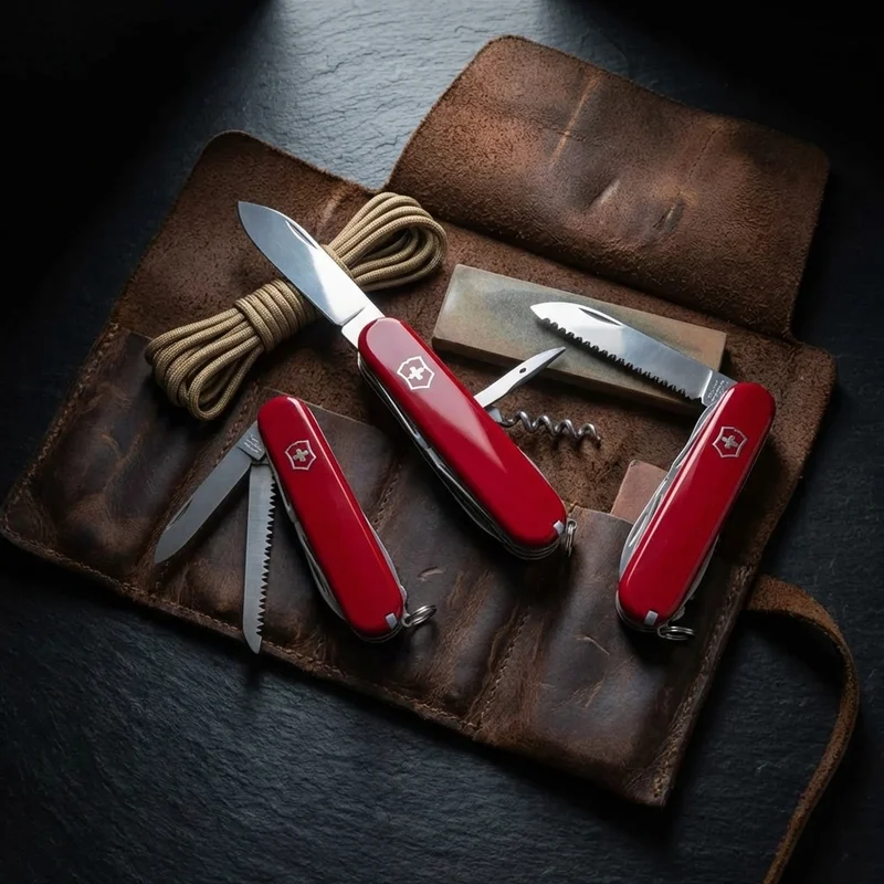 Victorinox Huntsman — Swiss Army Knife 15-Function Red Cellidor Handle - 6