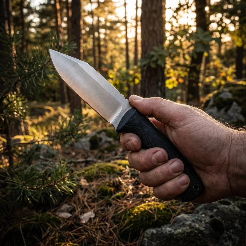 TOPS — Viking Tactics Seax 1095 Carbon Steel Black Micarta Handle - 5